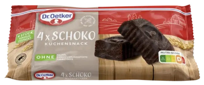 Dr. Oetker Fertiger Kuchensnack Schoko 4er