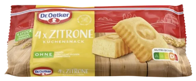Dr. Oetker Fertiger Kuchensnack Zitrone 4er