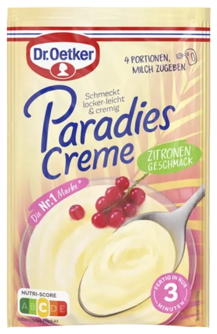 Dr. Oetker Paradies Creme Zitronen-Geschmack