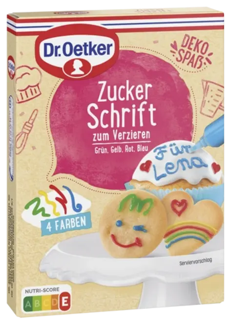 Dr. Oetker Zuckerschrift 4 Farben