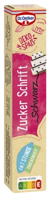 Dr. Oetker Zuckerschrift Schwarz