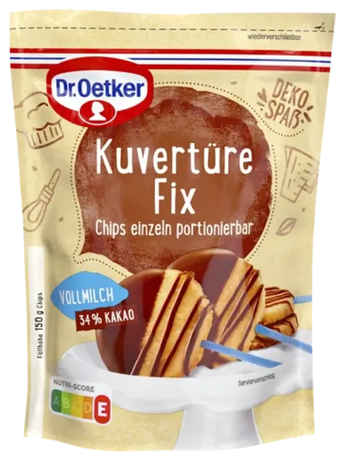Dr. Oetker Kuvertüre Fix Vollmilch