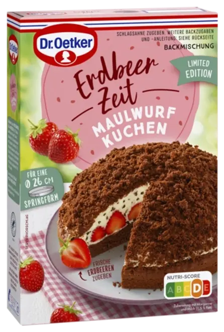 Dr. Oetker Erdbeer Zeit Maulwurf Kuchen