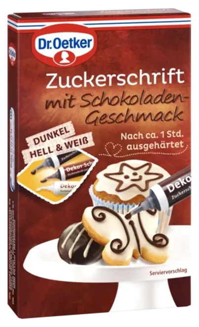 Dr. Oetker Zuckerschrift mit Schokoladengeschmack