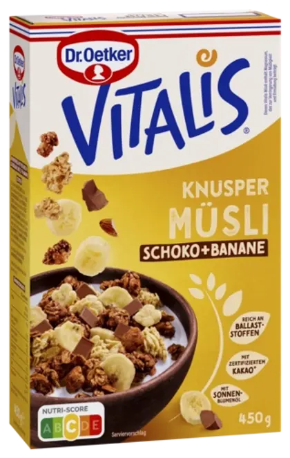 Dr. Oetker Vitalis Knuspermüsli Scho. Banane