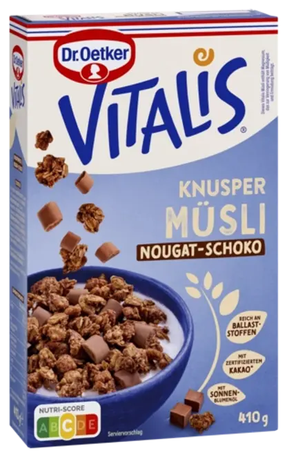 Dr. Oetker Vitalis Knuspermüsli Nougat-Schoko