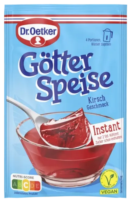 Dr. Oetker Götterspeise Instant Kirsch Geschmack
