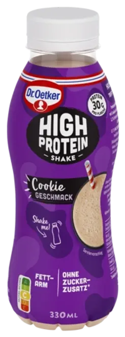 Dr. Oetker High Protein Shake Cookie-Geschmack