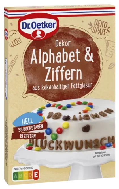 Dr. Oetker Alphabet u. Ziffern