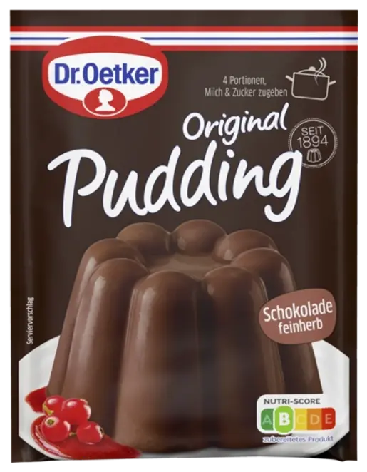 Dr. Oetker Original Pudding Schokolade feinherb