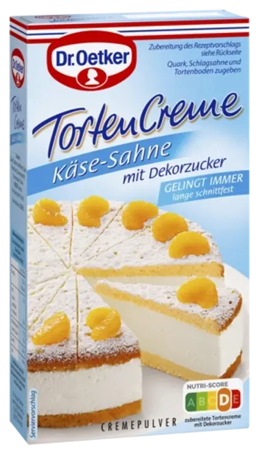 Dr. Oetker Käse-Sahne Tortencreme