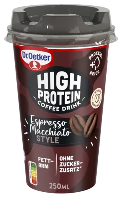 Dr. Oetker High Protein Coffee Drink - Espresso Macchiato Style
