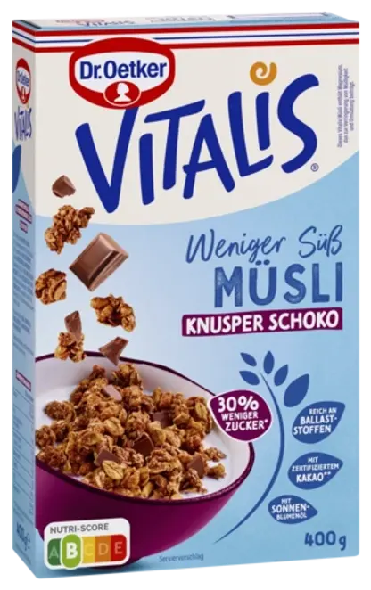 Dr. Oetker Vitalis Weniger süß Knusper Schoko