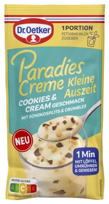 Dr. Oetker Paradies Creme Kleine Auszeit Cookies & Cream-Geschmack