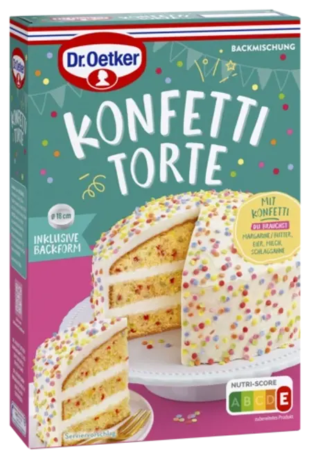 Dr. Oetker Konfetti Torte