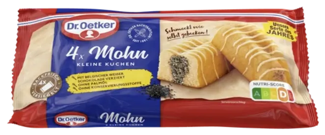 Dr. Oetker Fertige kleine Mohnkuchen 4er