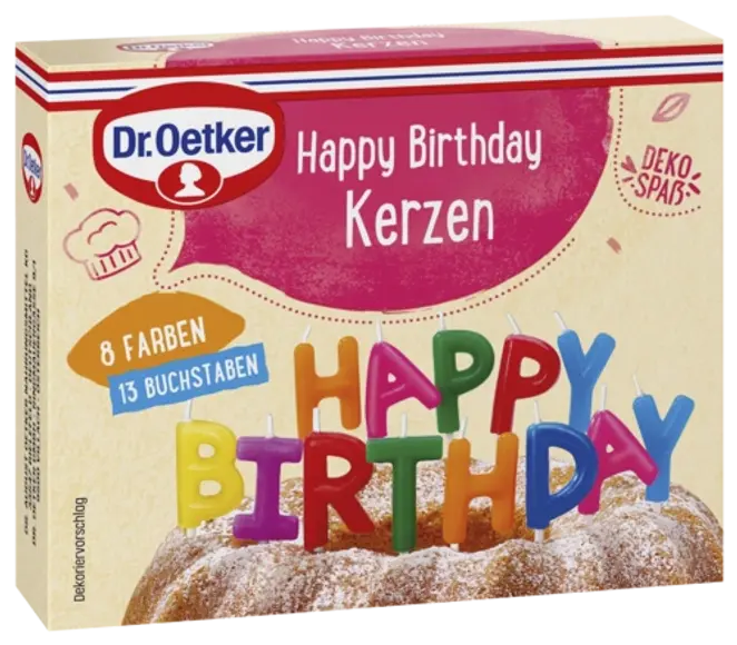 Dr. Oetker Happy Birthday Kerzen