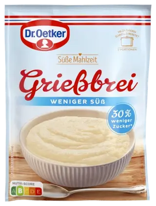Dr. Oetker Süße Mahlzeit Grießbrei weniger süß
