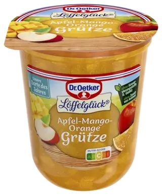 Dr. Oetker Löffelglück Grütze des Jahres Apfel-Mango-Orange