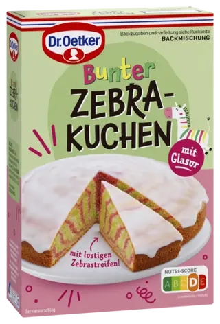 Dr. Oetker Bunter Zebrakuchen