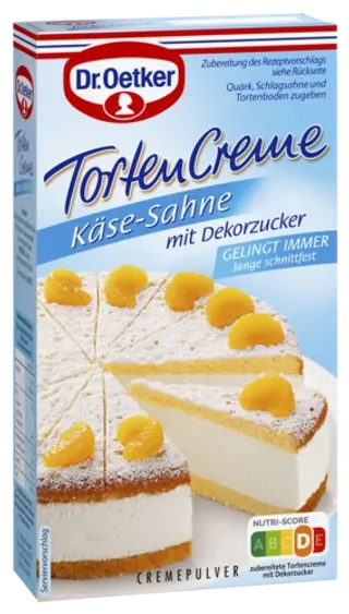 Dr. Oetker Tortencreme Käse-Sahne