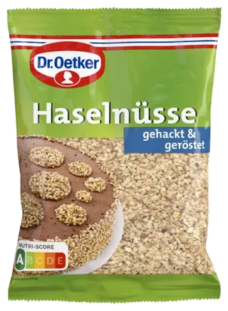 Dr. Oetker geröstete, gehackte Haselnüsse