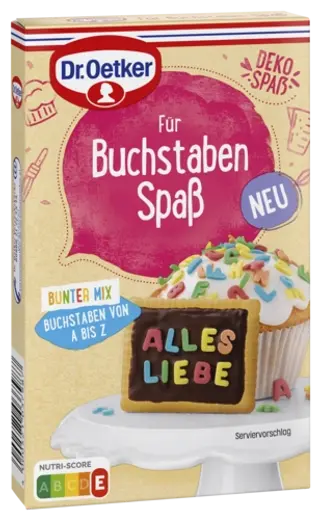 Dr. Oetker Dekor Für Buchstaben Spaß Bunter Mix