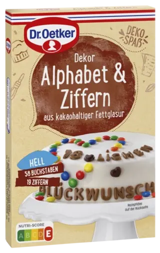Dr. Oetker Dekor Alphabet & Ziffern