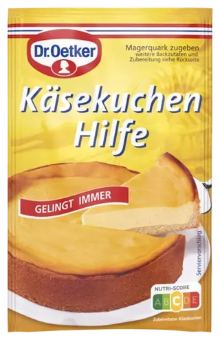 Dr. Oetker Käsekuchen Hilfe