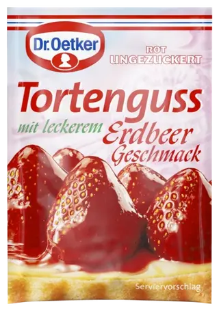 Dr. Oetker Tortenguss mit Erdbeer-Geschmack