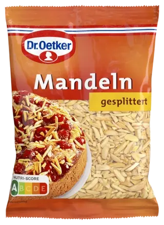 Dr. Oetker gesplitterte Mandeln