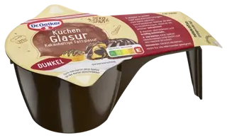 Dr. Oetker Kuchenglasur Dunkel (125 g Becher)