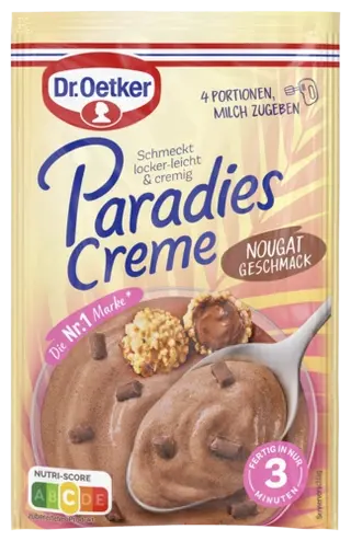 Dr. Oetker Paradiescreme Nougat-Geschmack