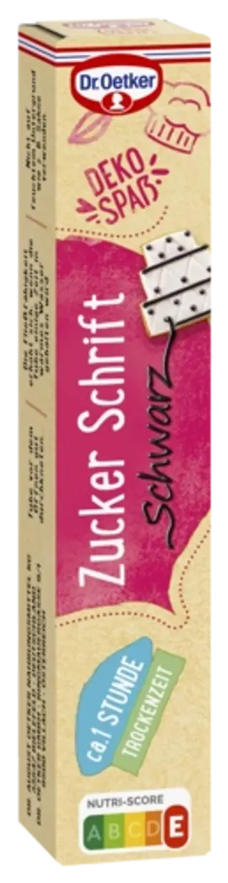 Dr. Oetker Zuckerschrift Schwarz