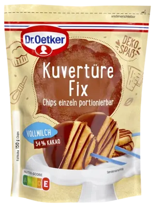 Dr. Oetker Kuvertüre fix Vollmilch