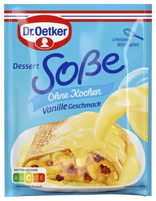 Dr. Oetker Dessert-Soße Vanille-Geschmack ohne Kochen