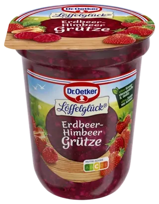 Dr. Oetker Löffelglück Erdbeer-Himbeer-Grütze