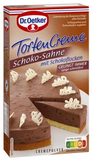 Dr. Oetker Tortencreme Schoko-Sahne