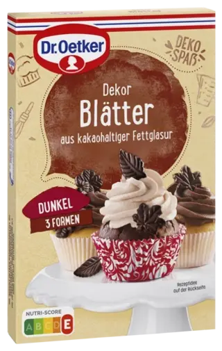 Dr. Oetker Dekor Blätter und/oder Dr. Oetker Kakao