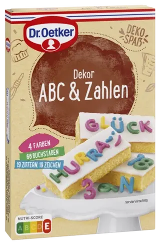Dr. Oetker Dekor ABC & Zahlen