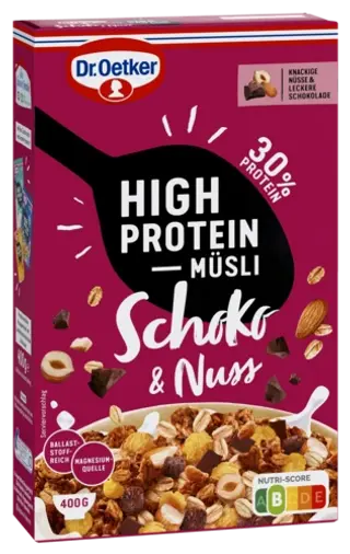 Dr. Oetker Vitalis High Protein Müsli Schoko Nuss