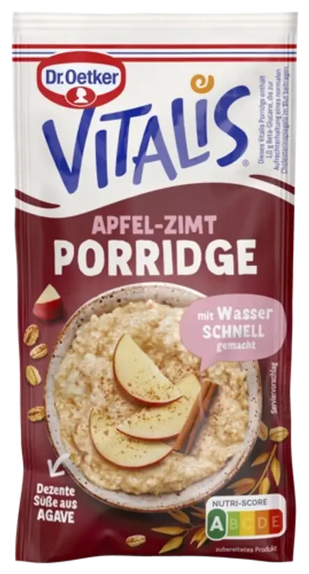 Dr. Oetker Vitalis Porridge Apfel-Zimt