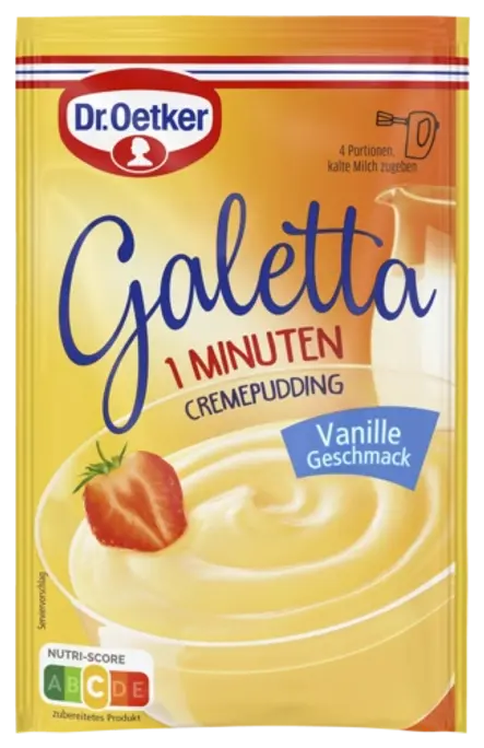 Dr. Oetker Galetta Cremepudding-Pulver Vanille-Geschmack