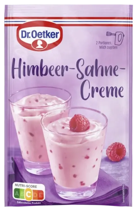 Dr. Oetker Himbeer-Sahne-Creme