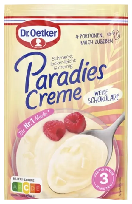 Dr. Oetker Paradiescreme Weiße Schokolade