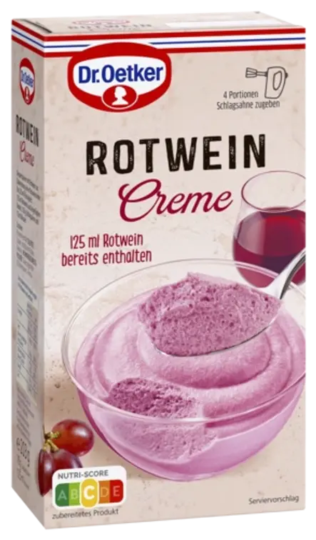 Dr. Oetker Rotweincreme