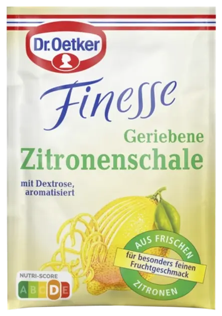 Dr. Oetker Finesse Geriebene Zitronenschale