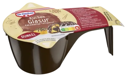 Dr. Oetker Kuchenglasur Dunkel (125 g Becher)
