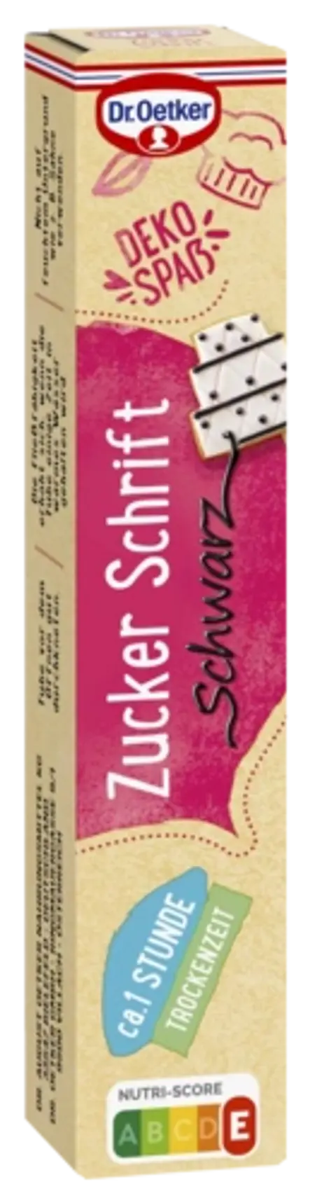 Dr. Oetker Zuckerschrift Schwarz