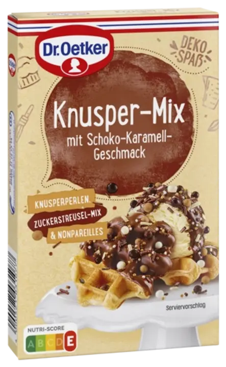 Dr. Oetker Knusper Mix mit Schoko-Karamell-Geschmack